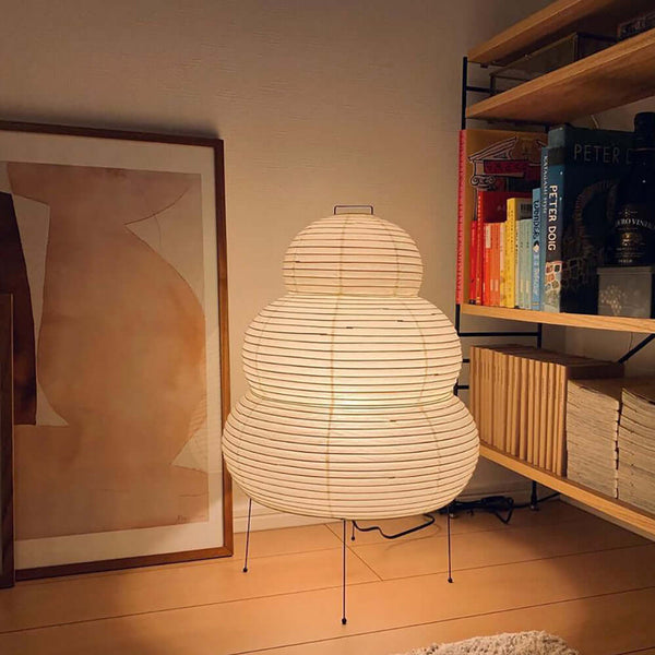 Akari Tischlampe aus Washi-Papier