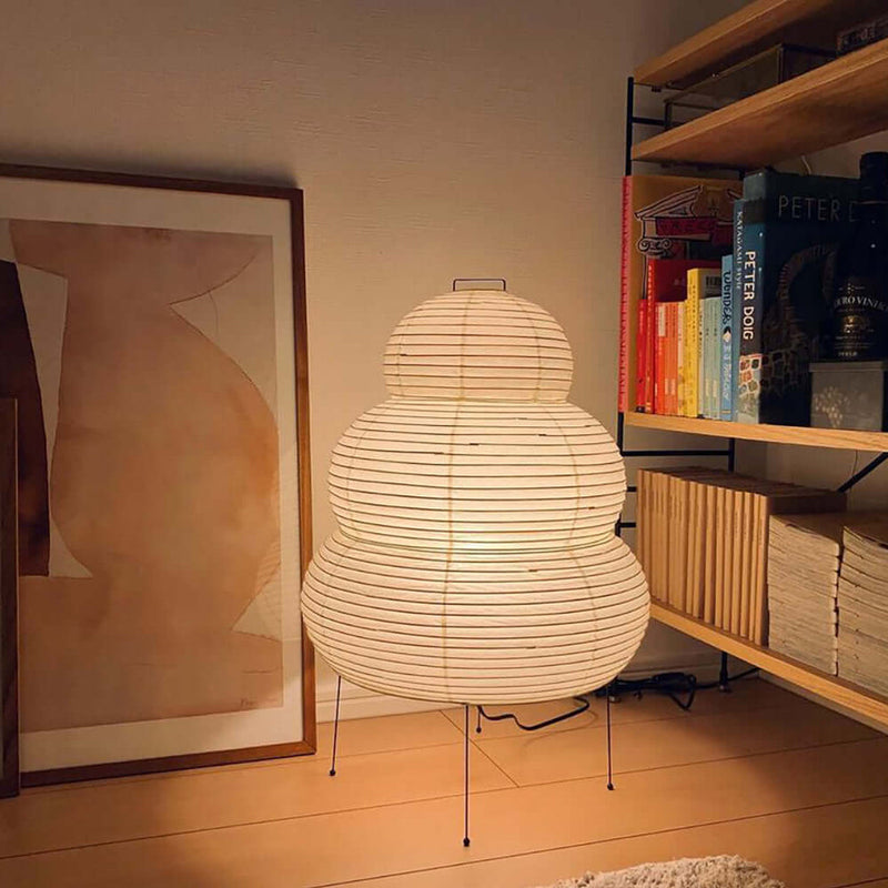 Akari Tischlampe aus Washi-Papier