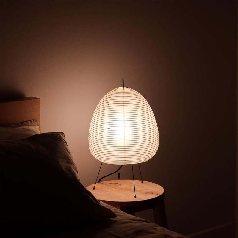 Akari Tischlampe aus Washi-Papier