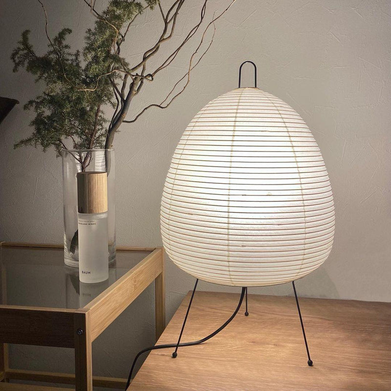 Akari Tischlampe aus Washi-Papier