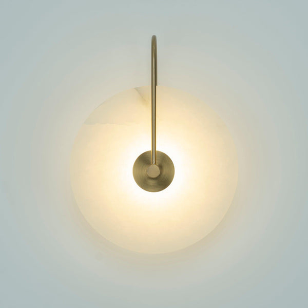 LED-Wandleuchte aus Alabasterstein