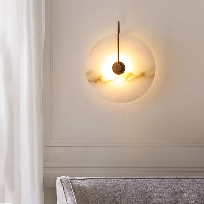 Beruhigende Alabaster-LED-Wandleuchte