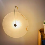 Beruhigende Alabaster-LED-Wandleuchte