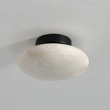Ovale Deckenleuchte aus Alabaster