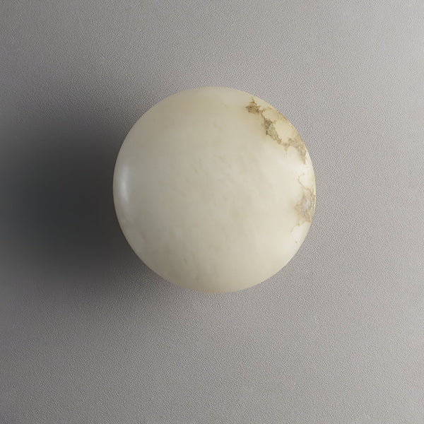 Ovale Deckenleuchte aus Alabaster