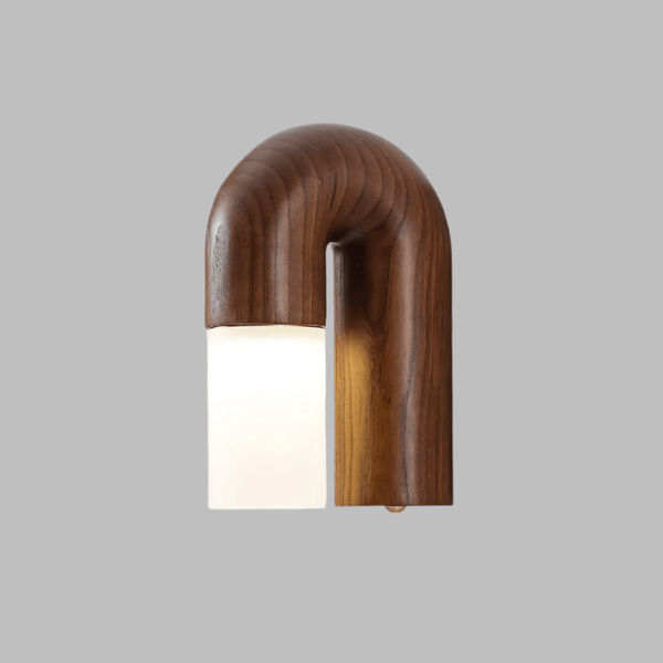 Arcus gebogene Wandleuchte aus Holz