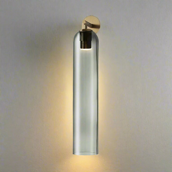 Moderne Glaswandleuchte für das Badezimmer