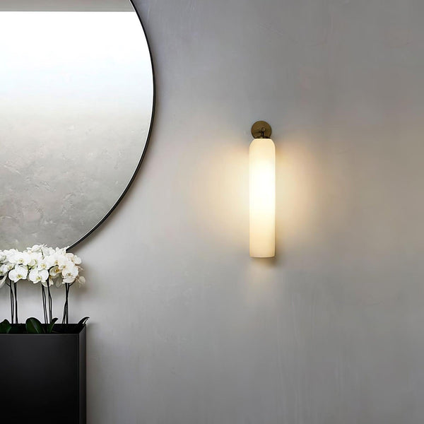 Moderne Glaswandleuchte für das Badezimmer