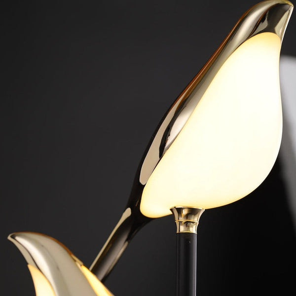 BirdLamp – Stilvolle LED-Tischlampe mit goldenem Vogel-Design