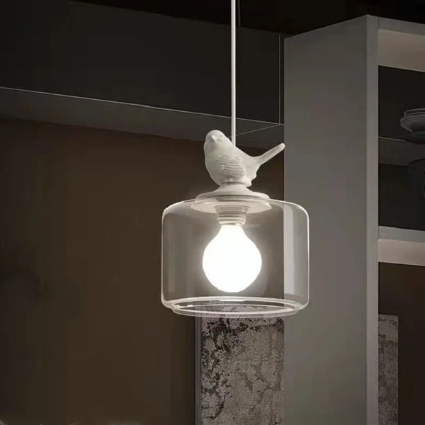 Vogel-Hängelampe für das Wohnzimmer
