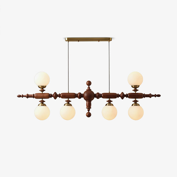 Zeitloser LED-Kronleuchter aus Cambridge-Holz