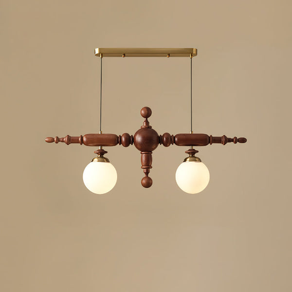 Zeitloser LED-Kronleuchter aus Cambridge-Holz