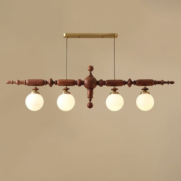 Zeitloser LED-Kronleuchter aus Cambridge-Holz