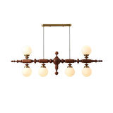 Zeitloser LED-Kronleuchter aus Cambridge-Holz