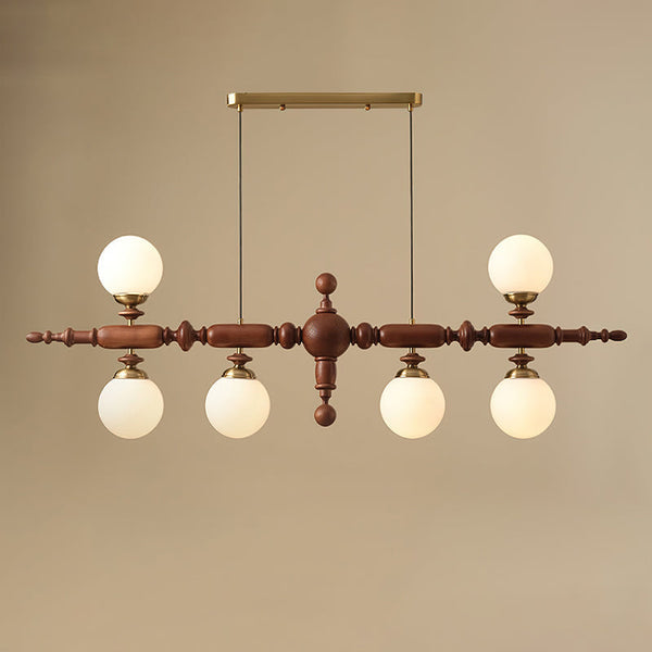 Zeitloser LED-Kronleuchter aus Cambridge-Holz