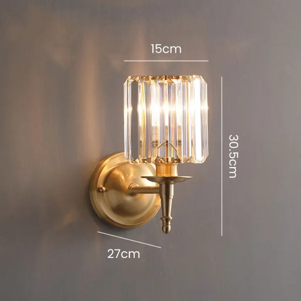 Vintage Luxus Kristall Wandlampe