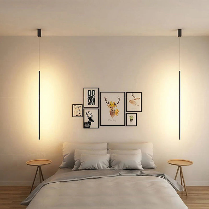 Minimalistische  LED-Hängelampe aus Aluminium