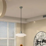 Moderne Hängelampe aus weißem Glas
