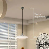 Moderne Hängelampe aus weißem Glas