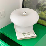 Moderne Glas-Donut-Tischlampe