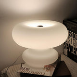 Moderne Glas-Donut-Tischlampe