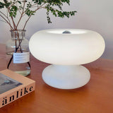 Moderne Glas-Donut-Tischlampe