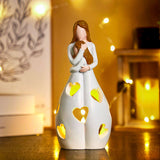 Romantische beige Tischlampe