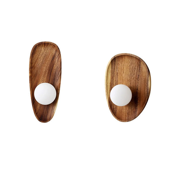 Wandleuchte aus natürlichem Holz, geeignet für jeden Raum