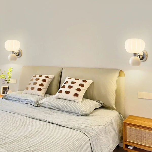 Moderne LED-Wandlampen Creme