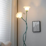 Elegante Calla Blumen Weiß Stehlampe