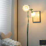 Elegante Calla Blumen Weiß Stehlampe