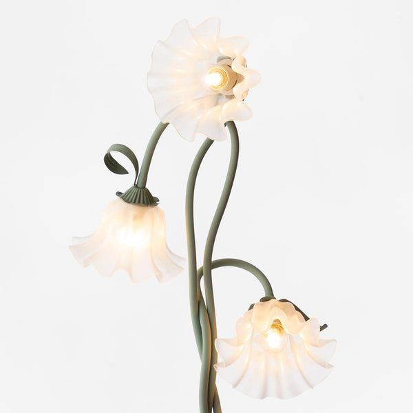 Elegante Calla Blumen Weiß Stehlampe