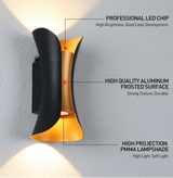 Nordluxo LED Wandleuchte Modern – IP65 Wasserdicht | Für Innen & Außen
