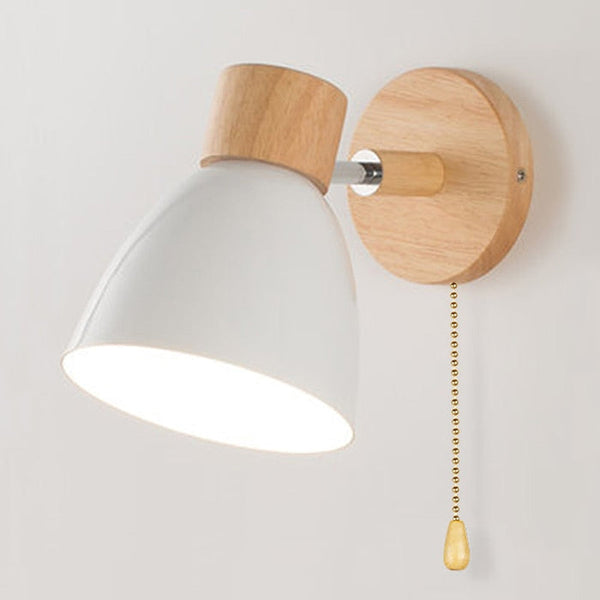 Yadiel - Skandinavische Hängewandlampe aus Holz
