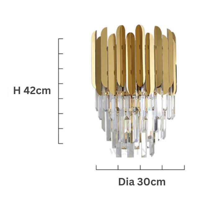 Mini-Kronleuchter-Wandlampe