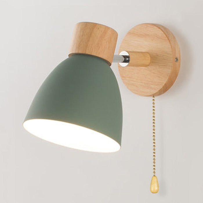 Yadiel - Skandinavische Hängewandlampe aus Holz