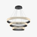 Eleganter hängender LED-Kronleuchter mit warmem, neutralem und kühlem Licht