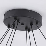 Eleganter hängender LED-Kronleuchter mit warmem, neutralem und kühlem Licht