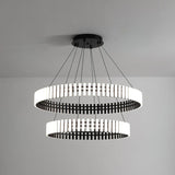 Eleganter hängender LED-Kronleuchter mit warmem, neutralem und kühlem Licht