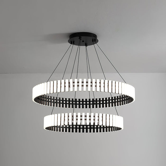 Eleganter hängender LED-Kronleuchter mit warmem, neutralem und kühlem Licht