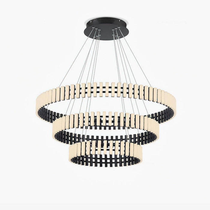 Eleganter hängender LED-Kronleuchter mit warmem, neutralem und kühlem Licht