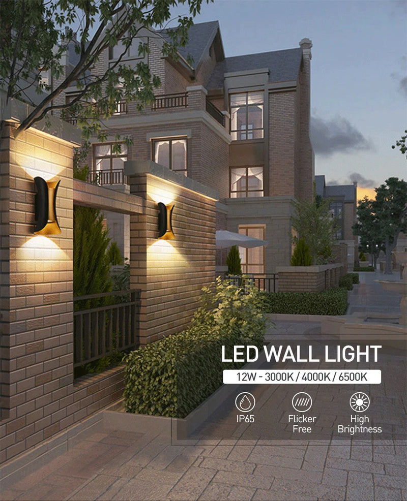 Nordluxo LED Wandleuchte Modern – IP65 Wasserdicht | Für Innen & Außen