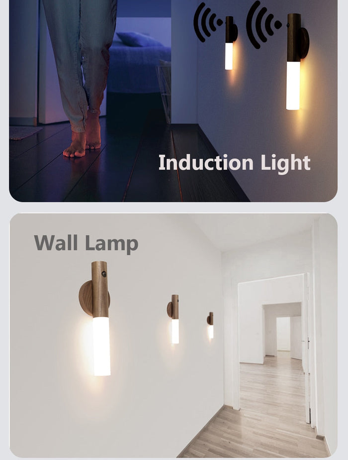 Magnettorch LED-Nachtlicht mit Bewegungssensor, wiederaufladbar