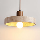Vintage Wabi Sabi Stein Pendelleuchte