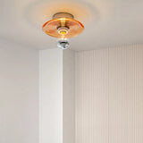 Vintage LED-Wandleuchte aus Glas