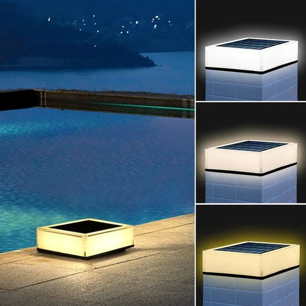 Moderne Solarlampe für den Außenbereich