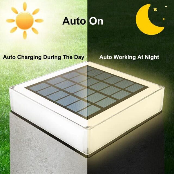 Moderne Solarlampe für den Außenbereich