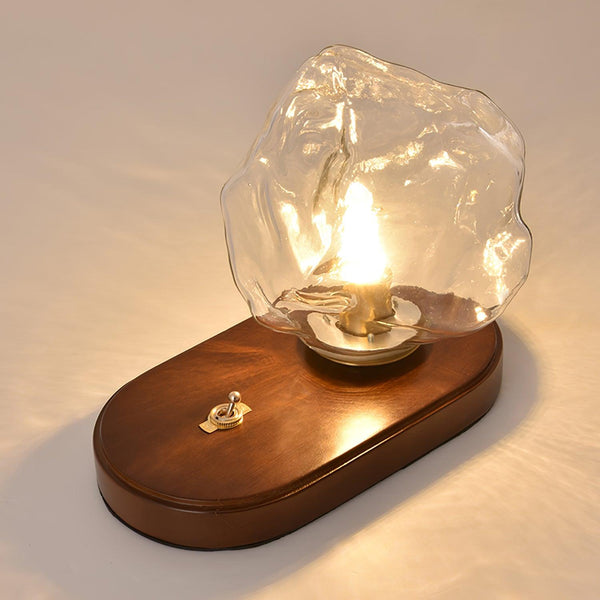 Eis Stein Glas Atmosphärische Tischlampe