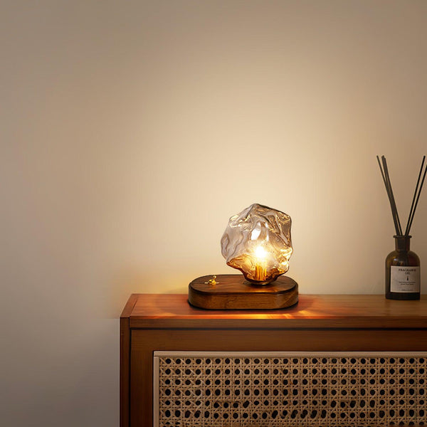 Eis Stein Glas Atmosphärische Tischlampe