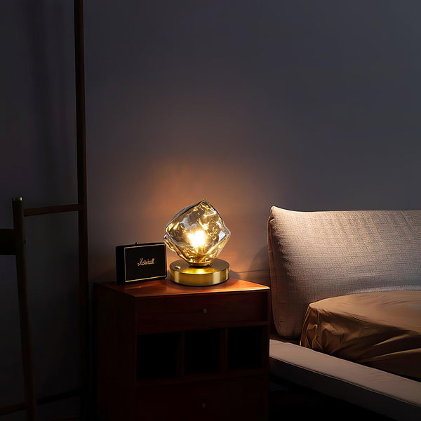 Eis Stein Glas Atmosphärische Tischlampe
